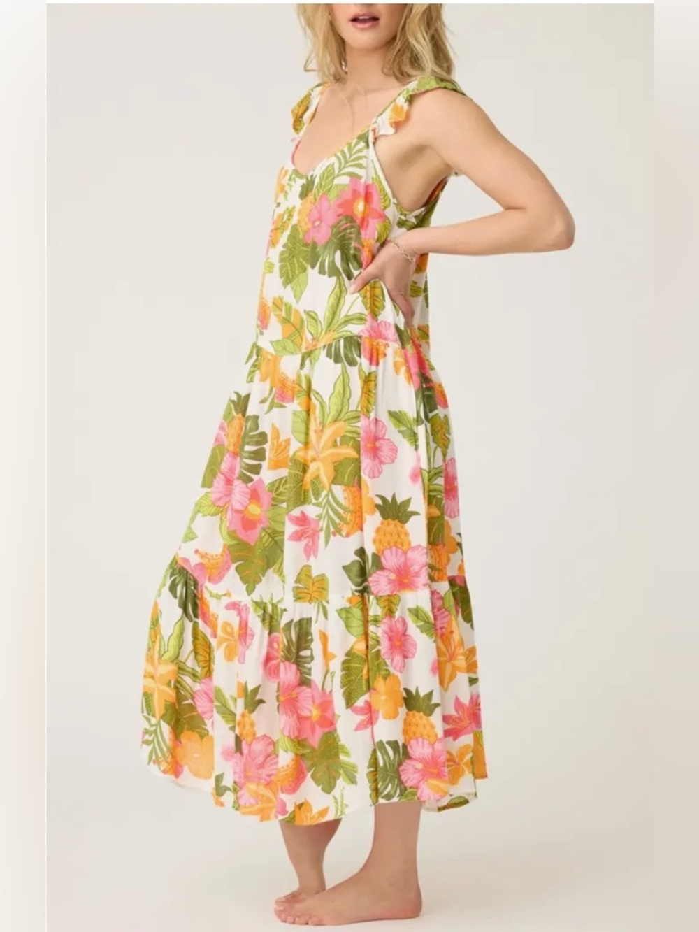 PJ Salvage New Copacabana Print Gauze Nightgown - Picture 3 of 4